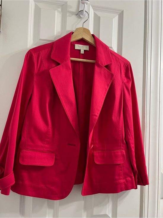 Talbots Jackets & Blazers - Talbots Pink (Fuchsia) Tailored Blazer 14P #career #casual #winery